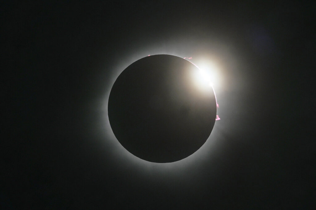 Millions of people spanning Mexico, the US, and Canada cast their gaze skyward on Monday to witness the awe-inspiring spectacle of a total solar eclipse tracing a slender path of darkness across the continent.